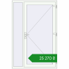 Ціноутворення Вхідні двері 1400x2100 мм REHAU Euro-Design 60 Білий (RAL 9016) з двох сторін. Ціна: ₴25,269.68