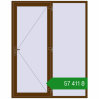 Ціноутворення Вхідні двері 1800x2300 мм REHAU SYNEGO WALNUT з двох сторін. Ціна: ₴57,411.30