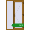 Ціноутворення Вхідні двері 1200x1970 мм REHAU Brillant-Design LIGHT_OAK з двох сторін. Ціна: $827.29