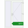 Ціноутворення Вхідні двері 1300x1900 мм REHAU Brillant-Design Білий (RAL 9016) з двох сторін. Ціна: €680.61
