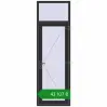 Ціноутворення Вхідні двері 800x2500 мм REHAU SYNEGO ANTHRACITE_GREY_GLATT з двох сторін. Ціна: ₴43,107.08