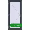Ціноутворення Вхідні двері 960x2050 мм REHAU Euro-Design 60 ANTHRACITE_GREY_STRUKTURAL з двох сторін. Ціна: ₴26,498.45