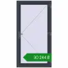 Ціноутворення Вхідні двері 1100x2100 мм REHAU Euro-Design 60 ANTHRACITE_GREY_STRUKTURAL з двох сторін. Ціна: ₴30,244.28