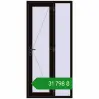 Ціноутворення Вхідні двері 1040x2200 мм REHAU Euro-Design 60 BLACK_BROWN з двох сторін. Ціна: ₴31,797.81