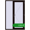 Ціноутворення Вхідні двері 1400x2100 мм REHAU Brillant-Design BLACK_BROWN з двох сторін. Ціна: €1,053.07
