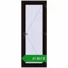 Ціноутворення Вхідні двері 800x2100 мм REHAU SYNEGO BLACK_BROWN ззовні. Ціна: ₴41,860.94