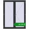 Ціноутворення Вхідні двері 1800x2280 мм REHAU Euro-Design 60 ANTHRACITE_GREY_GLATT з двох сторін. Ціна: ₴46,590.70