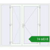 Ціноутворення Вхідні двері 2400x2100 мм REHAU Brillant-Design Білий (RAL 9016) з двох сторін. Ціна: ₴74,682.83