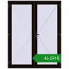 Ціноутворення Вхідні двері 1800x2280 мм REHAU Euro-Design 60 BLACK_BROWN з двох сторін. Ціна: ₴46,590.70