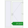 Ціноутворення Вхідні двері 1400x2100 мм REHAU Brillant-Design Білий (RAL 9016) з двох сторін. Ціна: ₴29,226.39