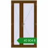 Ціноутворення Вхідні двері 1200x2200 мм REHAU Euro-Design 60 WALNUT з двох сторін. Ціна: ₴40,804.13