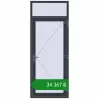 Ціноутворення Вхідні двері 950x2400 мм REHAU Brillant-Design ANTHRACITE_GREY_STRUKTURAL з двох сторін. Ціна: ₴34,367.22
