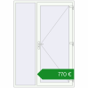 Ціноутворення Вхідні двері 1600x2300 мм REHAU Euro-Design 60 Білий (RAL 9016) з двох сторін. Ціна: €770.48