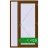Ціноутворення Вхідні двері 1200x2000 мм REHAU Brillant-Design WALNUT з двох сторін. Ціна: ₴41,412.09