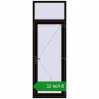 Ціноутворення Вхідні двері 900x2600 мм REHAU Brillant-Design BLACK_BROWN з двох сторін. Ціна: ₴32,468.83