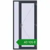 Ціноутворення Вхідні двері 1145x2340 мм REHAU Euro-Design 60 ANTHRACITE_GREY_STRUKTURAL з двох сторін. Ціна: ₴40,104.69
