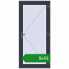 Ціноутворення Вхідні двері 980x2100 мм REHAU Euro-Design 60 ANTHRACITE_GREY_STRUKTURAL з двох сторін. Ціна: $608.45