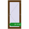 Ціноутворення Вхідні двері 980x2100 мм REHAU Euro-Design 60 WALNUT ззовні. Ціна: ₴29,170.82