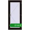 Ціноутворення Вхідні двері 900x1950 мм REHAU Euro-Design 60 BLACK_BROWN з двох сторін. Ціна: ₴23,165.37