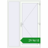 Ціноутворення Вхідні двері 1600x2300 мм REHAU Euro-Design 60 Білий (RAL 9016) з двох сторін. Ціна: ₴29,961.32