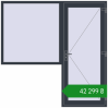 Ціноутворення Вхідні двері 2100x2100 мм REHAU Brillant-Design ANTHRACITE_GREY_STRUKTURAL з двох сторін. Ціна: ₴42,299.32