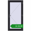 Ціноутворення Вхідні двері 1000x2000 мм REHAU Euro-Design 60 BLACK_ULTI-MATT з двох сторін. Ціна: ₴24,352.95