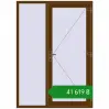 Ціноутворення Вхідні двері 1500x2100 мм REHAU Brillant-Design WALNUT з двох сторін. Ціна: ₴41,619.30