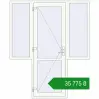 Ціноутворення Вхідні двері 1800x2200 мм REHAU Brillant-Design Білий (RAL 9016) з двох сторін. Ціна: ₴35,774.85