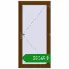 Ціноутворення Вхідні двері 1000x2100 мм REHAU Euro-Design 60 WALNUT з двох сторін. Ціна: ₴25,268.57
