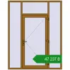 Ціноутворення Вхідні двері 1800x2300 мм REHAU Euro-Design 60 LIGHT_OAK з двох сторін. Ціна: ₴47,236.69