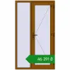 Ціноутворення Вхідні двері 1150x2000 мм REHAU SYNEGO GOLDEN OAK ззовні. Ціна: ₴46,390.81