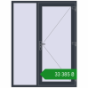 Ціноутворення Вхідні двері 1500x1980 мм REHAU Euro-Design 60 ANTHRACITE_GREY_STRUKTURAL з двох сторін. Ціна: ₴33,385.19