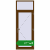 Ціноутворення Вхідні двері 900x2400 мм REHAU Euro-Design 60 WALNUT з двох сторін. Ціна: ₴32,116.32