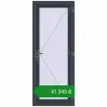 Ціноутворення Вхідні двері 800x2000 мм REHAU SYNEGO ANTHRACITE_GREY_STRUKTURAL з двох сторін. Ціна: ₴41,345.14