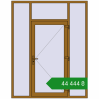 Ціноутворення Вхідні двері 1800x2300 мм REHAU Euro-Design 60 LIGHT_OAK з двох сторін. Ціна: ₴44,443.62