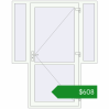 Ціноутворення Вхідні двері 1710x2150 мм REHAU Euro-Design 60 Білий (RAL 9016) з двох сторін. Ціна: $607.58