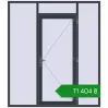 Ціноутворення Вхідні двері 2100x2400 мм REHAU SYNEGO ANTHRACITE_GREY_STRUKTURAL з двох сторін. Ціна: ₴71,403.82