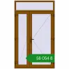 Ціноутворення Вхідні двері 1430x2420 мм REHAU Euro-Design 60 GOLDEN OAK з двох сторін. Ціна: ₴58,054.32