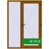 Ціноутворення Вхідні двері 1500x2100 мм REHAU SYNEGO GOLDEN OAK з двох сторін. Ціна: ₴48,149.63