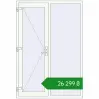 Ціноутворення Вхідні двері 1400x2050 мм REHAU Euro-Design 60 Білий (RAL 9016) з двох сторін. Ціна: ₴26,299.43