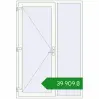 Ціноутворення Вхідні двері 1500x2200 мм REHAU Brillant-Design Білий (RAL 9016) з двох сторін. Ціна: ₴39,908.67