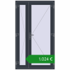 Ціноутворення Вхідні двері 1200x2100 мм REHAU Euro-Design 60 ANTHRACITE_GREY_STRUKTURAL з двох сторін. Ціна: €1,023.70
