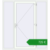 Ціноутворення Вхідні двері 2000x2200 мм REHAU Euro-Design 60 Білий (RAL 9016) з двох сторін. Ціна: €725.29
