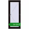 Ціноутворення Вхідні двері 900x2100 мм REHAU Euro-Design 60 BLACK_BROWN з двох сторін. Ціна: ₴26,524.35