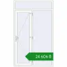 Ціноутворення Вхідні двері 1500x2500 мм REHAU Euro-Design 60 Білий (RAL 9016) з двох сторін. Ціна: ₴24,606.02