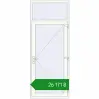 Ціноутворення Вхідні двері 1000x2500 мм REHAU Euro-Design 60 Білий (RAL 9016) з двох сторін. Ціна: ₴26,171.43