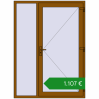 Ціноутворення Вхідні двері 1500x2050 мм REHAU Brillant-Design GOLDEN OAK з двох сторін. Ціна: €1,106.51
