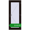Ціноутворення Вхідні двері 800x1900 мм REHAU Euro-Design 60 BLACK_BROWN з двох сторін. Ціна: ₴22,831.22
