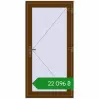 Ціноутворення Вхідні двері 940x1900 мм REHAU Euro-Design 60 WALNUT ззовні. Ціна: ₴22,096.31