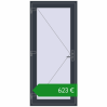 Ціноутворення Вхідні двері 900x2000 мм REHAU Euro-Design 60 ANTHRACITE_GREY_STRUKTURAL з двох сторін. Ціна: €622.71